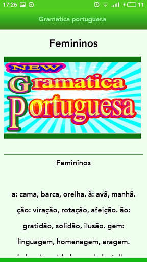 Gramática portuguesa screenshot 6