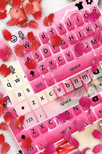 New Pink Rose Keyboard 2019 screenshot 2