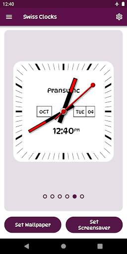 SwissClocks Live wallpaper screenshot 7