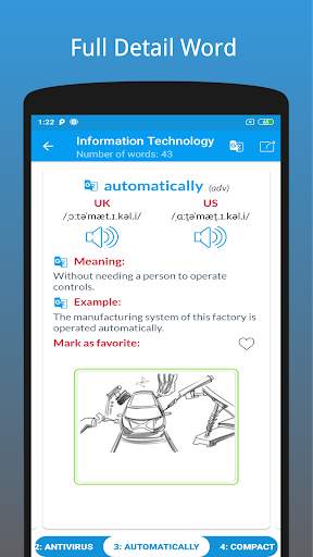 IELTS Advanced Words: Flashcards - Examples скриншот 3