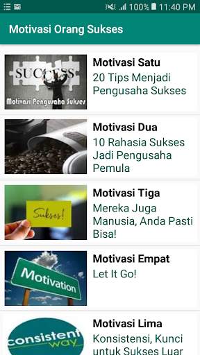 Motivasi Orang Sukses скриншот 1