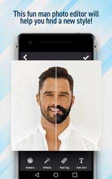 Macho Man Makeover App - Hairstyle Photo Editor screenshot 2