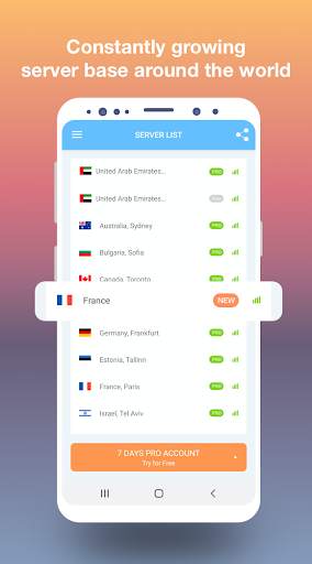 VPN UAE - Free and fast VPN connection स्क्रीनशॉट 4