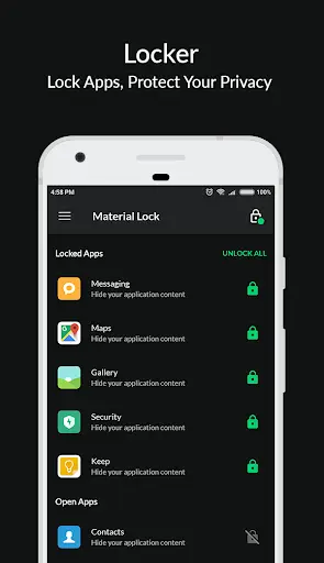 Applock Material - Lock Apps (No-Ads) screenshot 1