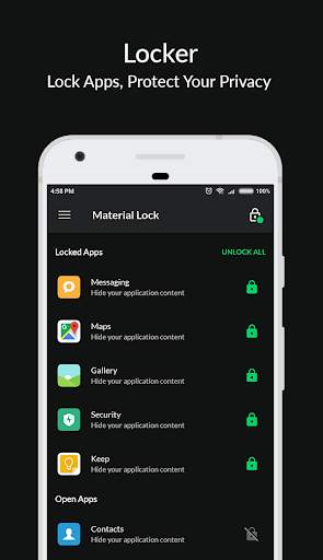Applock Material - Lock Apps (No-Ads) screenshot 1