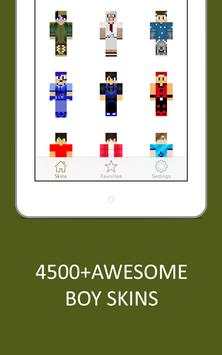 3D Boy Skins for Minecraft PE screenshot 12