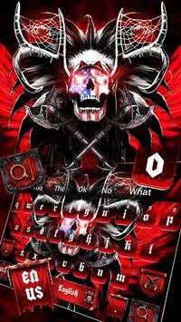 Red Evil Skull Keyboard screenshot 2