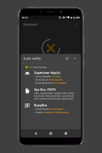 Rootseed - Superuser/SU Root Checker and Info screenshot 3