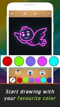 Glow Drawing Birds स्क्रीनशॉट 3