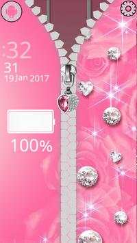 Diamond Zipper Screen Lock screenshot 3