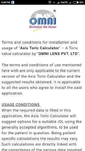 Axis Toric Calculator screenshot 2