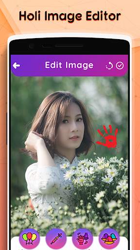 Holi video maker - color your pics screenshot 1