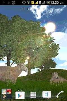 3D Live Wallpaper Cute sheeps screenshot 1