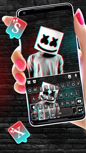 Tema Keyboard Glitch Cool DJ screenshot 2