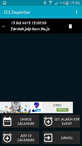 ICS Importer screenshot 1