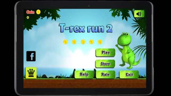 T-rex Run 2 screenshot 1