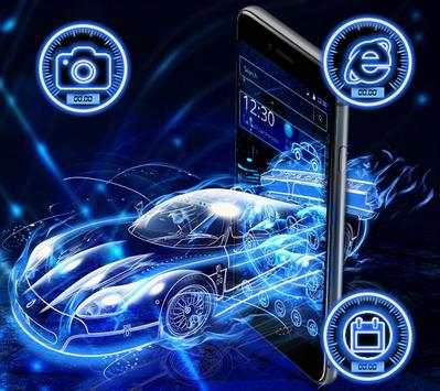 Neon Sports Racing Car Theme screenshot 1