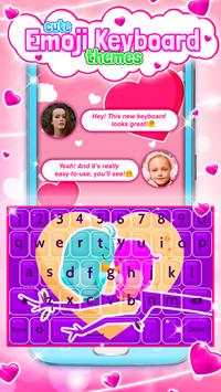 Cute Emoji Keyboard Themes screenshot 5