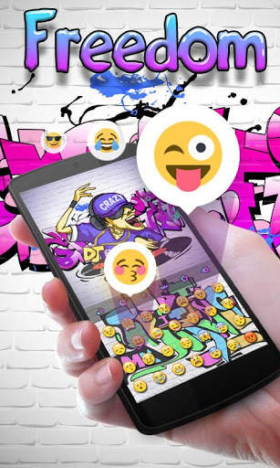 Freedom GO KeyboardTheme Emoji screenshot 4