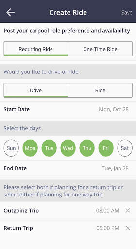 miles2share: hassle-free ridesharing screenshot 4