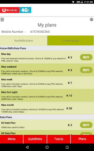 bmobile PNG 10 تصوير الشاشة