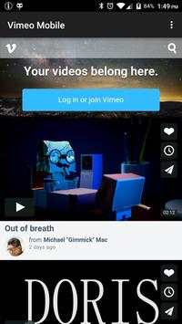 Vimeo Mobile screenshot 1