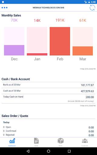 Webmax Accounting Software screenshot 3
