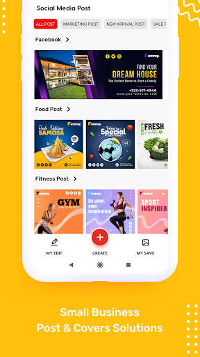 Social Media Post Maker, Poster & Graphic Design screenshot 1