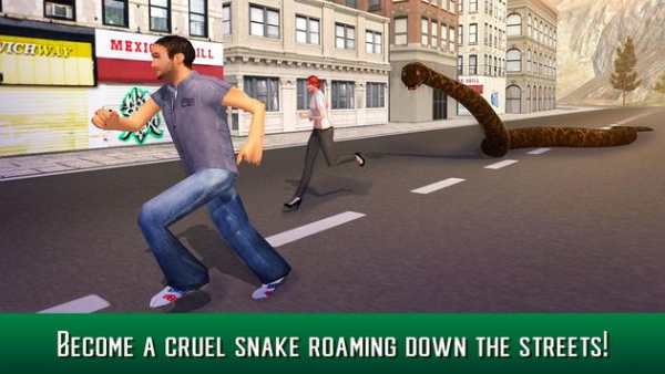 Angry Anaconda City Hunt 3D screenshot 2