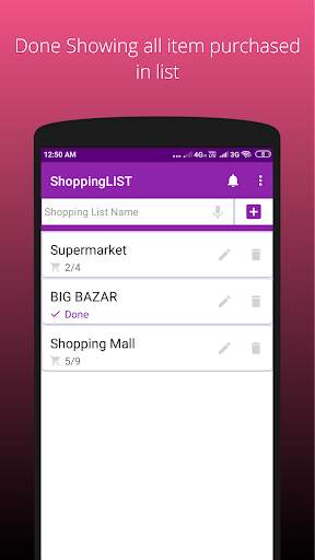 Grocery Shopping List App Smart To Do List screenshot 1
