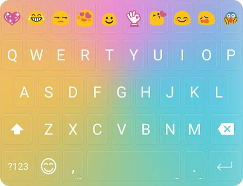 Color Glass Emoji Keyboard screenshot 6