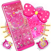 Pink Diamond Shining Bowknot Kitty Theme icon