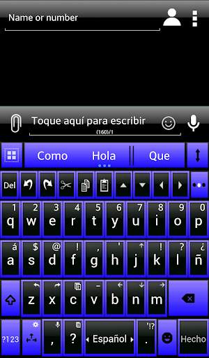 THEME AI TYPE BLACK BLUE screenshot 2