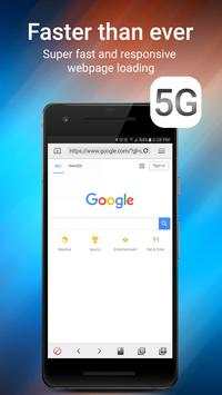 Faster Web Browser 4G 5G LTE screenshot 1