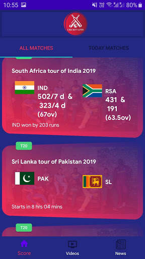 Crick Love: Best Live Cricket & Score App screenshot 1