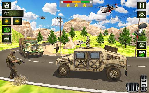 Army truck driving truck games screenshot 4