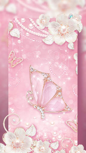 Pink Butterfly Live Wallpaper & Launcher Themes screenshot 5