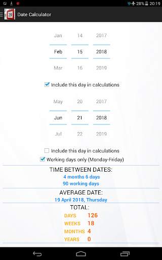 Date (Days) Calculator 9 تصوير الشاشة