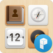 Wood Therapy Launcher Theme icon