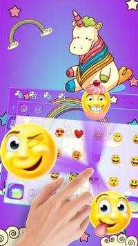 Cute Unicorn Keyboard screenshot 3