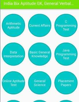 India Bix Aptitude GK, General Verbal Reasoning GS screenshot 4