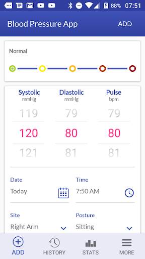 Blood Pressure Log - BP Tracker screenshot 1