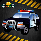 Police Racing Hill Craft icon