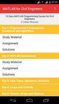 MATLAB for Civil Engineers screenshot 3