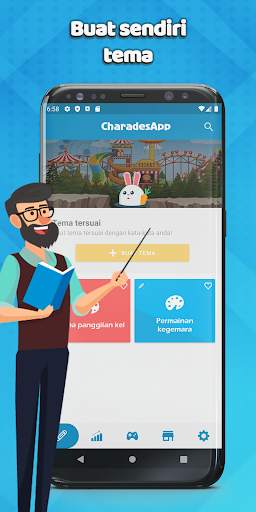 CharadesApp - Ponsel di dahi! (Permainan menebak) screenshot 4