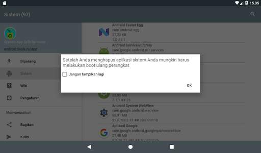 Pengelola aplikasi sistem screenshot 15
