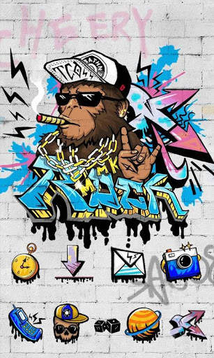 Rock Graffiti GOLauncher Theme screenshot 3