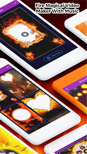 Fire Magical Video Maker With Music screenshot 1