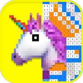 Sandbox Coloring By Number Unicorn Color Draw Book 1.3