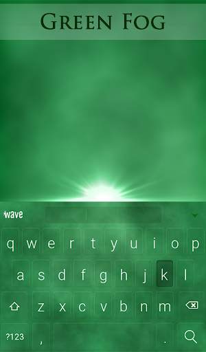 Green Fog Animated Keyboard स्क्रीनशॉट 2